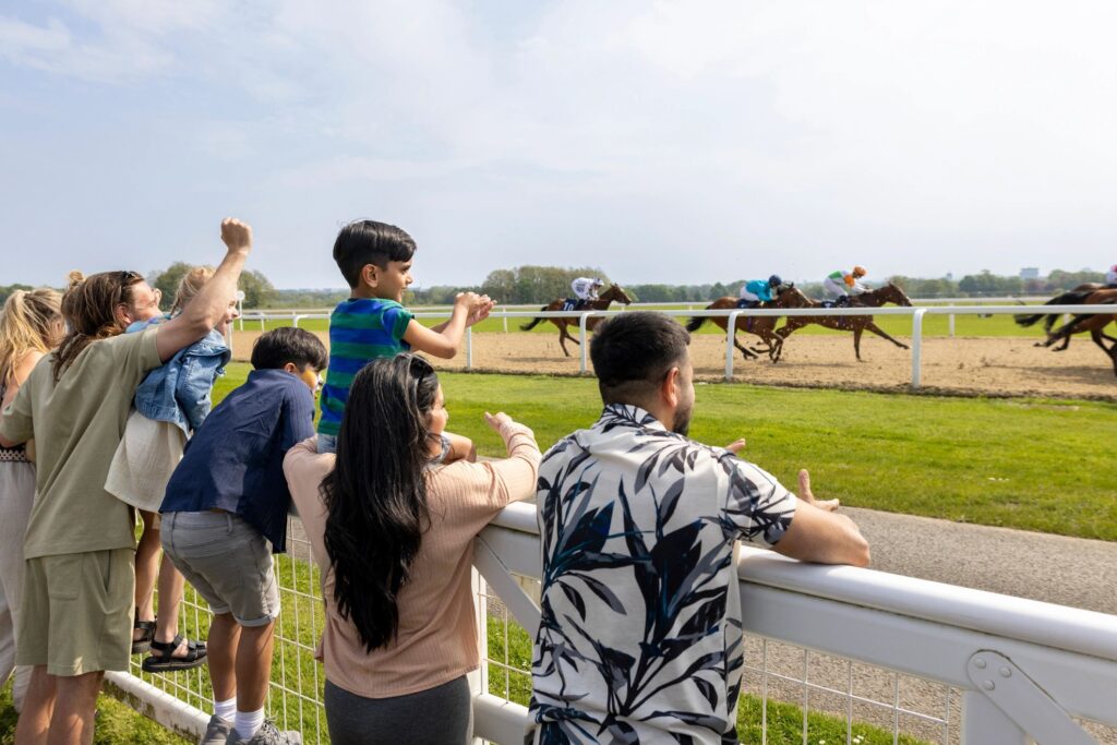 Cheering on their Horses